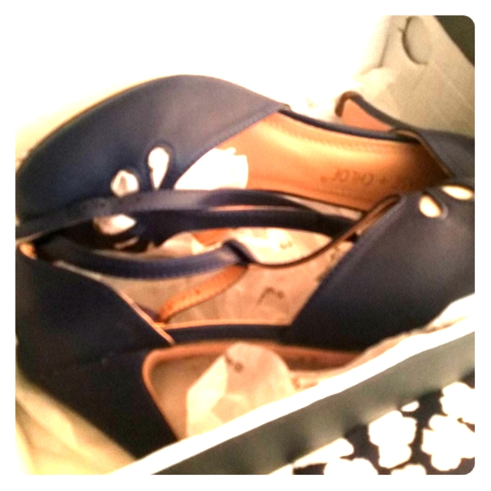 Navy high heel.shoes